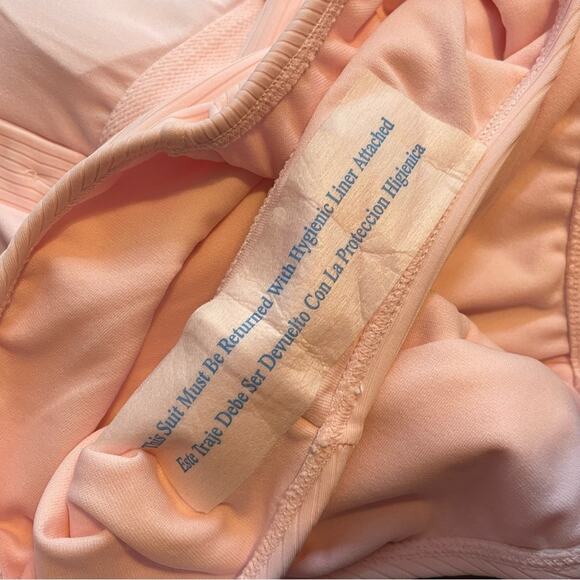 Stoney Clover x Target Pink Ribbed One Piece Cheeky High Leg Swimsuit XS 0 2 new - Picture 9 of 14